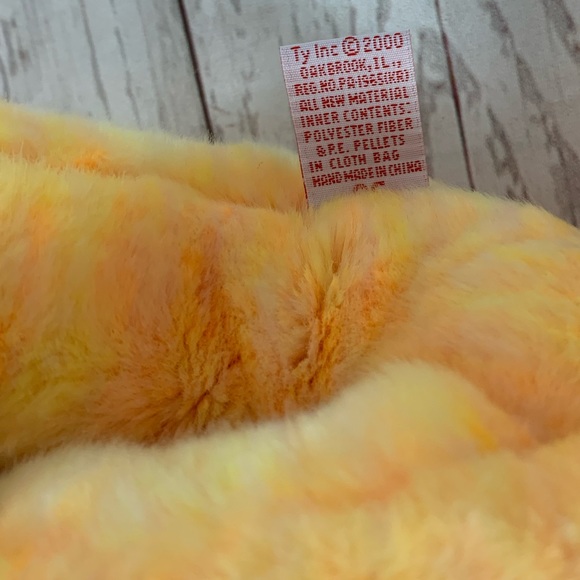 Vintage 2000 Ty Beanie Buddies Bushy the Lion Orange - Picture 6 of 10